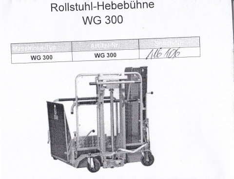 Rollstuhlhebebühne mobil